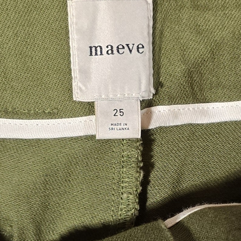 Maeve Two Tone Colorblock Utility Shorts Size 25 - Picture 6 of 6